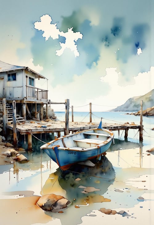 Watercolor painting by Adel_AI on Tensor.Art