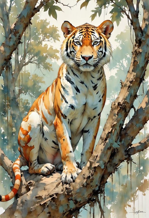 Watercolor painting by Adel_AI on Tensor.Art