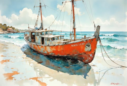 Watercolor painting by Adel_AI on Tensor.Art