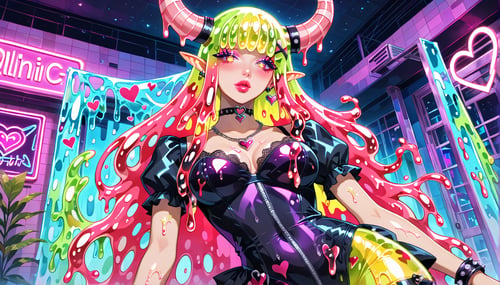 Anime Slime Girl Colorful Fantasy Detail 2.5D  by WaifuSlimey on Tensor.Art