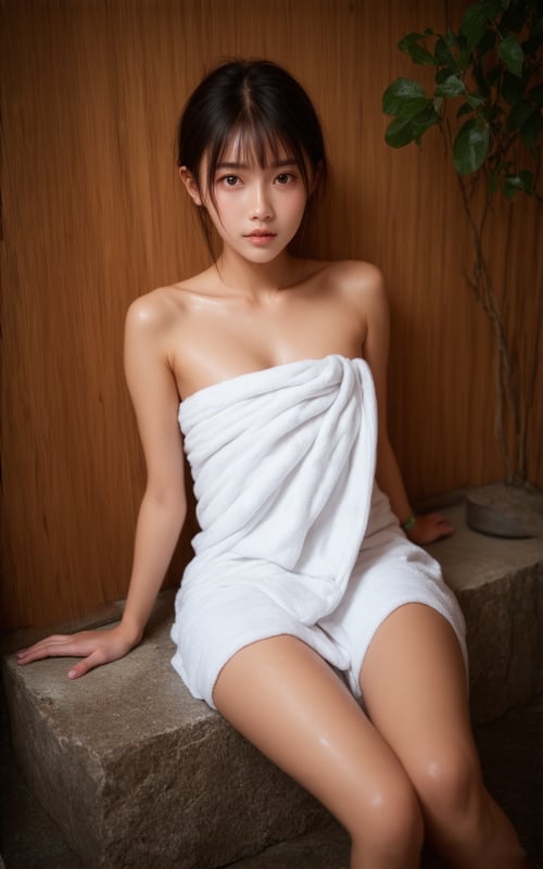 SD3.5L  Bath Towel / 裸浴巾 by 夢遊 on Tensor.Art