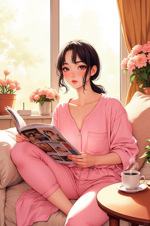 手绘美女生活模型-flux1.0 by ai老头 on Tensor.Art
