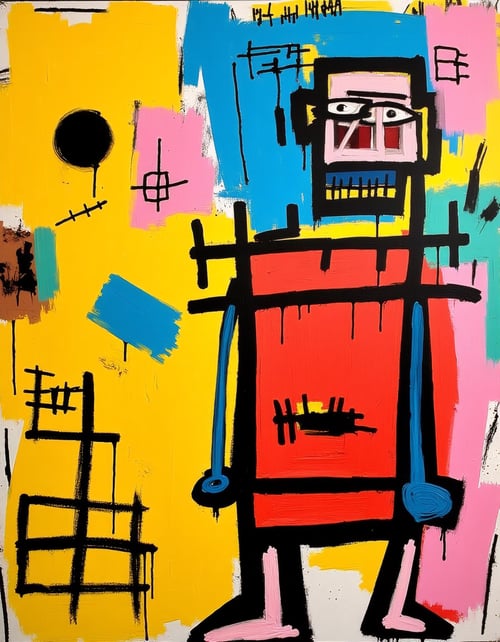Jean-Michel Basquiat style  [by shahinkhll] by MacrossManiac on Tensor.Art
