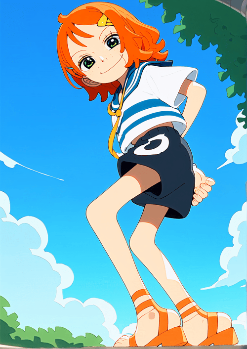 Nami's Fan Girl, one piece fan (fijota) by Real Anime on Tensor.Art