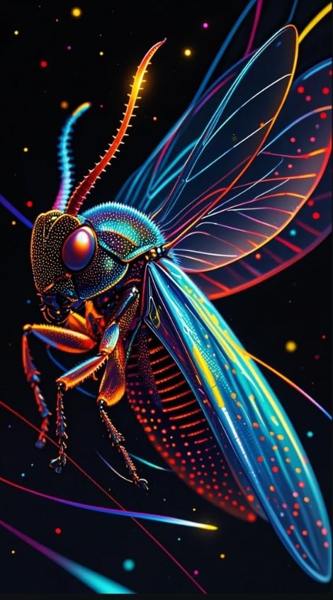 点线画霓虹风格模型-flux1.0 by ai老头 on Tensor.Art