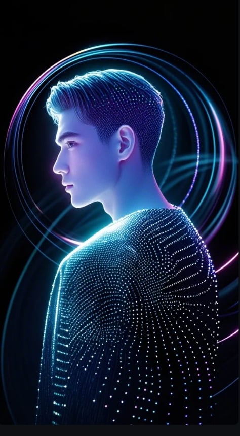 点线画霓虹风格模型-flux1.0 by ai老头 on Tensor.Art