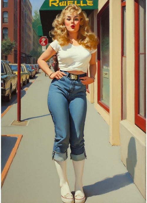 Gil Elvgren Style [by knowsnose] by MacrossManiac on Tensor.Art