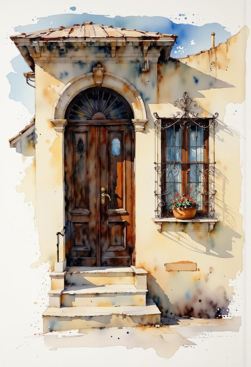 Watercolor painting by Adel_AI on Tensor.Art