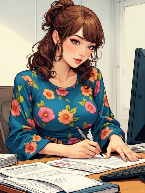 手绘美女生活模型-flux1.0 by ai老头 on Tensor.Art