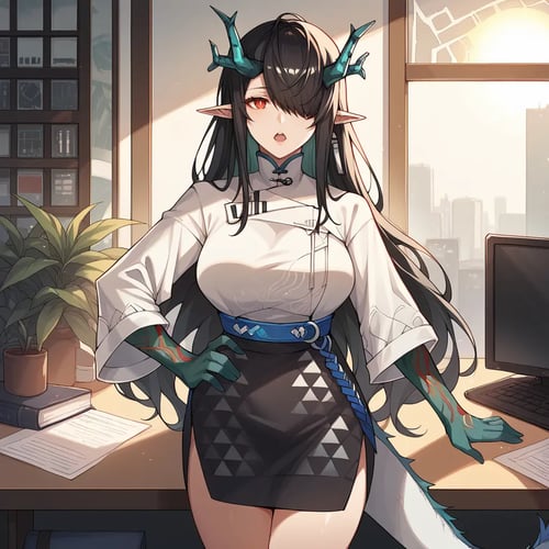 Dusk - Arknights (3 Outfits) by reprinter on Tensor.Art