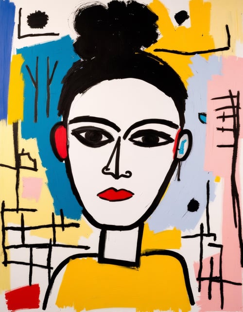 Jean-Michel Basquiat style  [by shahinkhll] by MacrossManiac on Tensor.Art