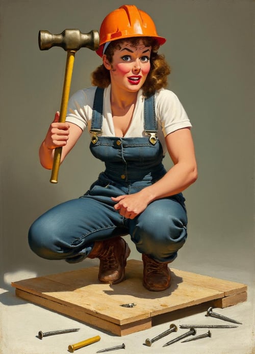 Gil Elvgren Style [by knowsnose] by MacrossManiac on Tensor.Art