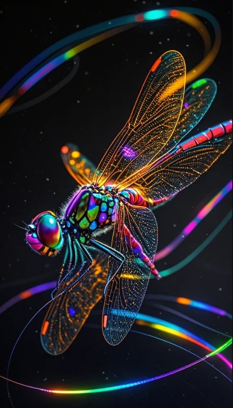 点线画霓虹风格模型-flux1.0 by ai老头 on Tensor.Art