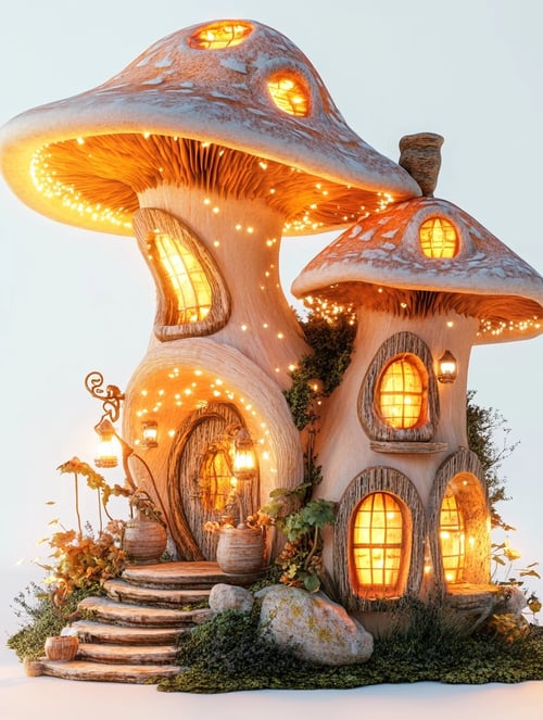 梦幻蘑菇小屋-flux1.0 by ai老头 on Tensor.Art