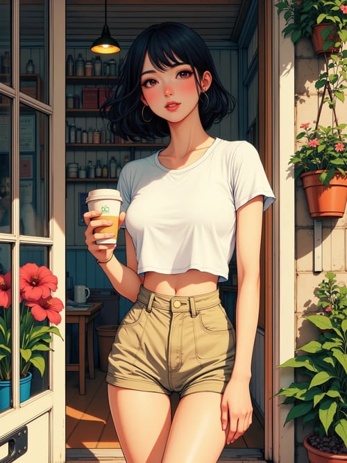 手绘美女生活模型-flux1.0 by ai老头 on Tensor.Art