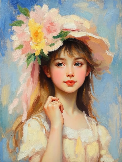 midjourney_YoungGirlInAFlowerHat by mb76 on Tensor.Art