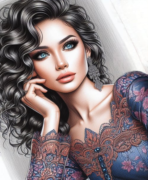 5d color pencil by Ann Rin on Tensor.Art