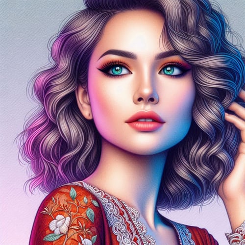 5d color pencil by Ann Rin on Tensor.Art