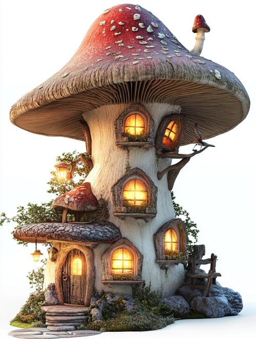 梦幻蘑菇小屋-flux1.0 by ai老头 on Tensor.Art