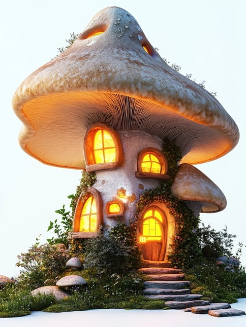 梦幻蘑菇小屋-flux1.0 by ai老头 on Tensor.Art