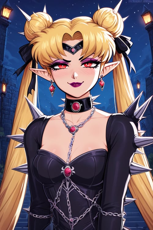 Cruel Moon: Spiked Rabbit (Sailor Moon AU) [Pony] by Black Lady on Tensor.Art