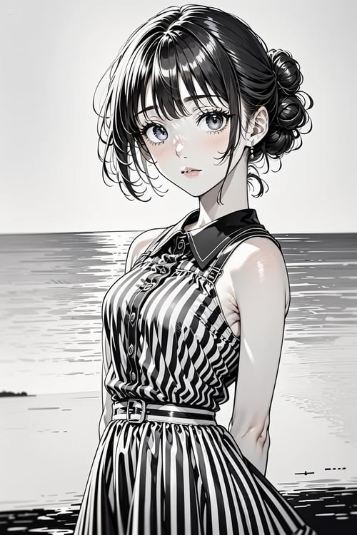 黑白素描二次元 by 绘炫 on Tensor.Art