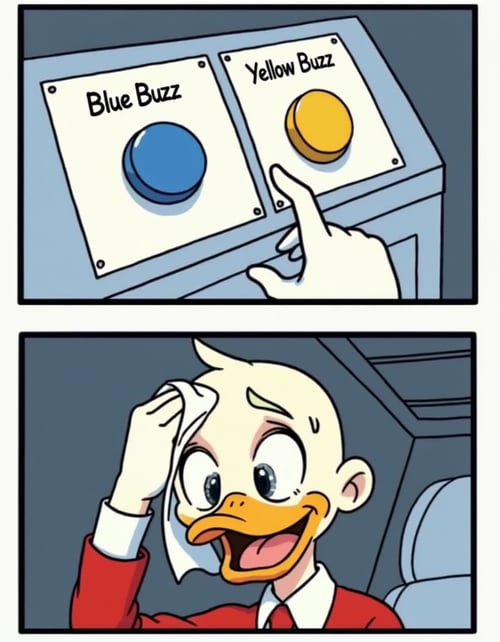 Daily Struggle / Two Buttons Meme by MacrossManiac on Tensor.Art