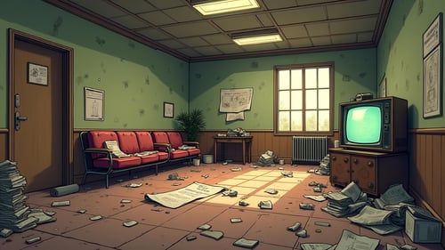 Abandoned Office DX - FLUX.dev by CaptainPollutionTV on Tensor.Art