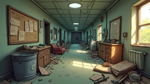 Abandoned Office DX - FLUX.dev by CaptainPollutionTV on Tensor.Art