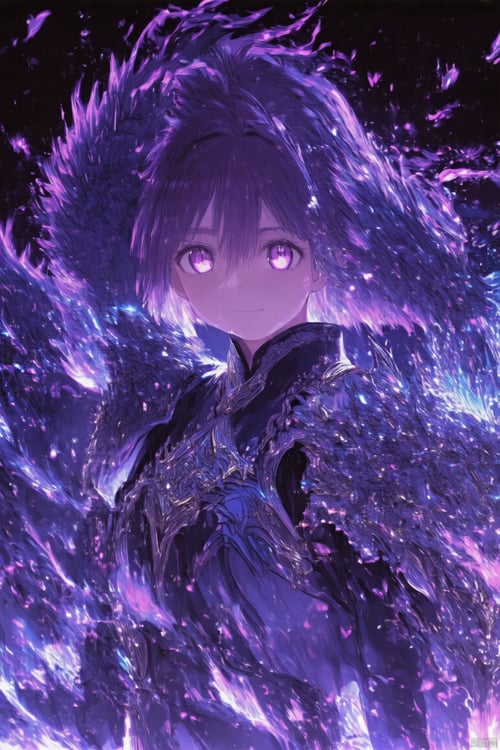 紫色碎调/触发词:1 girl by 露卡 on Tensor.Art