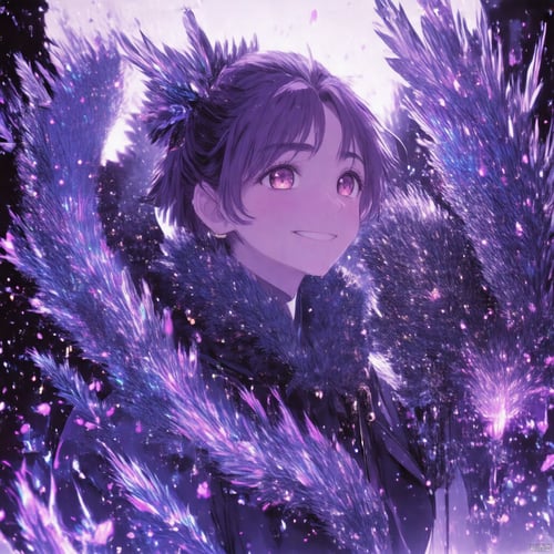 紫色碎调/触发词:1 girl by 露卡 on Tensor.Art