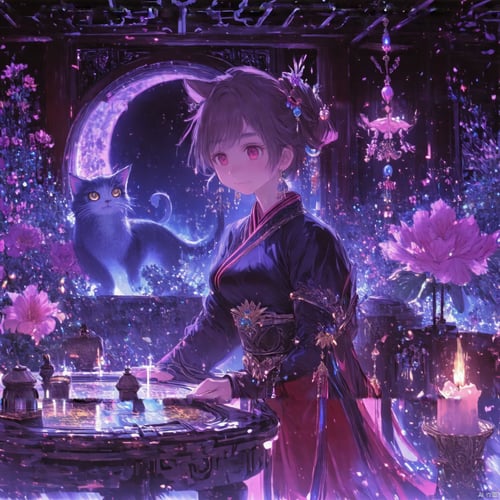 紫色碎调/触发词:1 girl by 露卡 on Tensor.Art