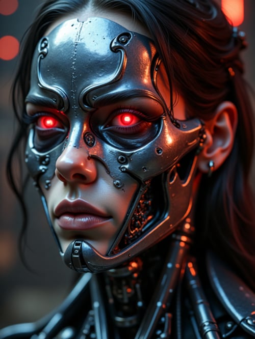 [FLUX]SD3_Ai Terminator Woman by Ai_BayuSari on Tensor.Art