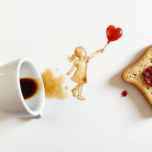 Coffee Spill Art by LLMSherpa on Tensor.Art
