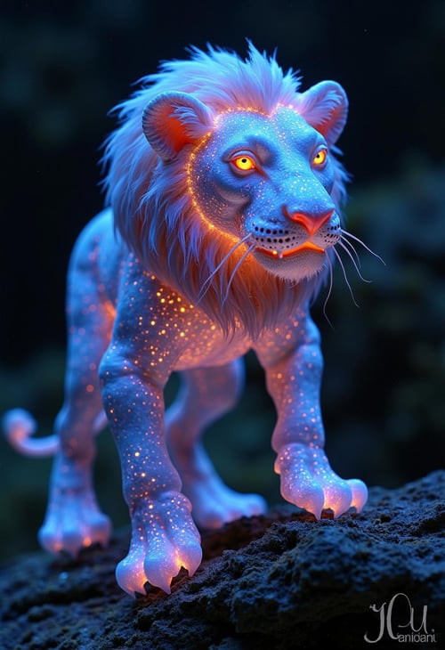 Glowing bioluminescent world •••FLUX••• @Ethanar by Ethanar on Tensor.Art
