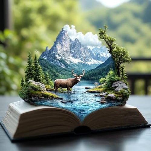 Worlds in Books FLUX @Ethanar by Ethanar on Tensor.Art