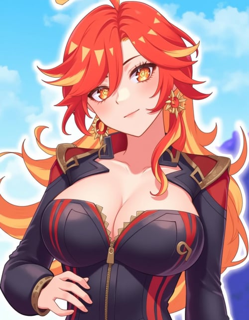 Genshin_Flux｜Mavuika 玛薇卡 火神   原神 by TOM  on Tensor.Art