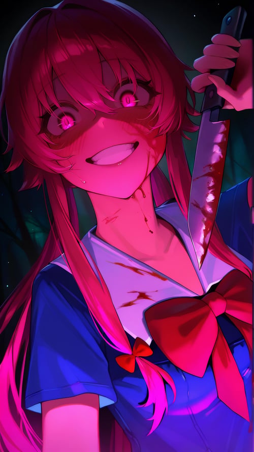 Yuno Gasai (Mirai Nikki) by Dwnsty on Tensor.Art