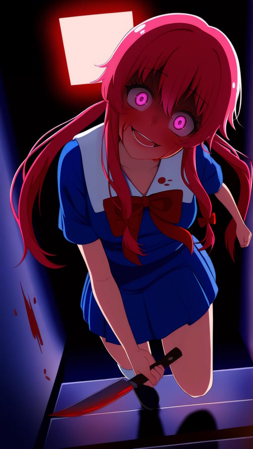 Yuno Gasai (Mirai Nikki) by Dwnsty on Tensor.Art