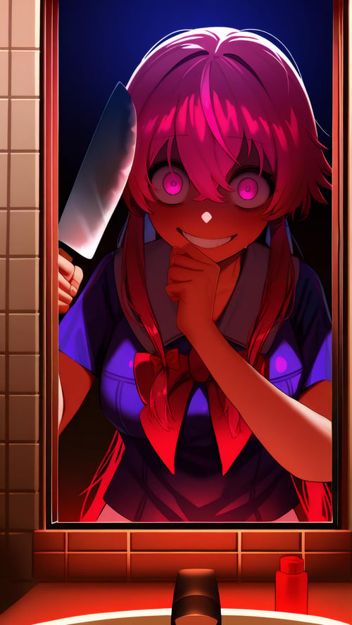 Yuno Gasai (Mirai Nikki) by Dwnsty on Tensor.Art