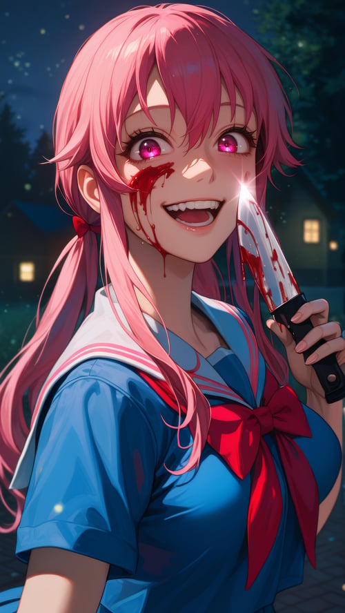 Yuno Gasai (Mirai Nikki) by Dwnsty on Tensor.Art