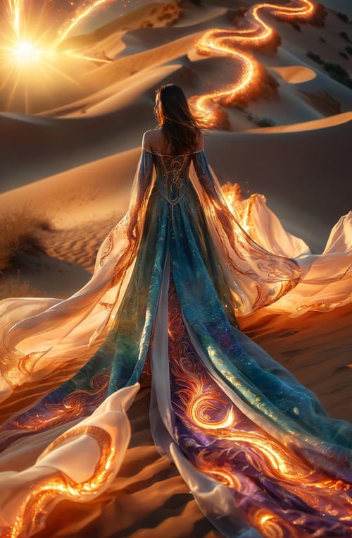 绪儿XL-丝路流光裙 XUER Silk Road glowing dress by B站绪儿已成精 on Tensor.Art