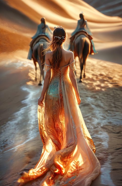 绪儿XL-丝路流光裙 XUER Silk Road glowing dress by B站绪儿已成精 on Tensor.Art