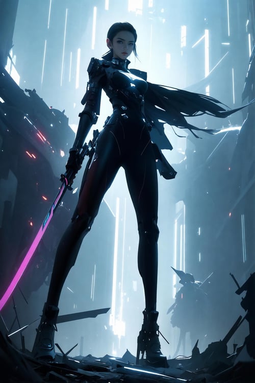绪儿-赛博武士 xuer cyberwarrior by B站绪儿已成精 on Tensor.Art