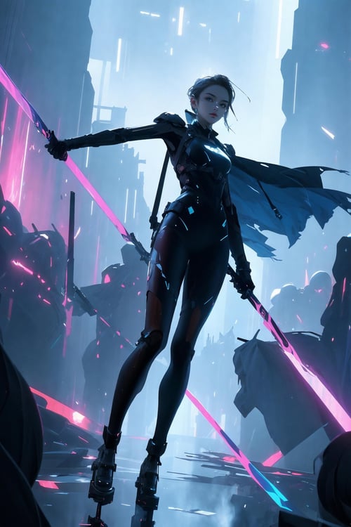绪儿-赛博武士 xuer cyberwarrior by B站绪儿已成精 on Tensor.Art