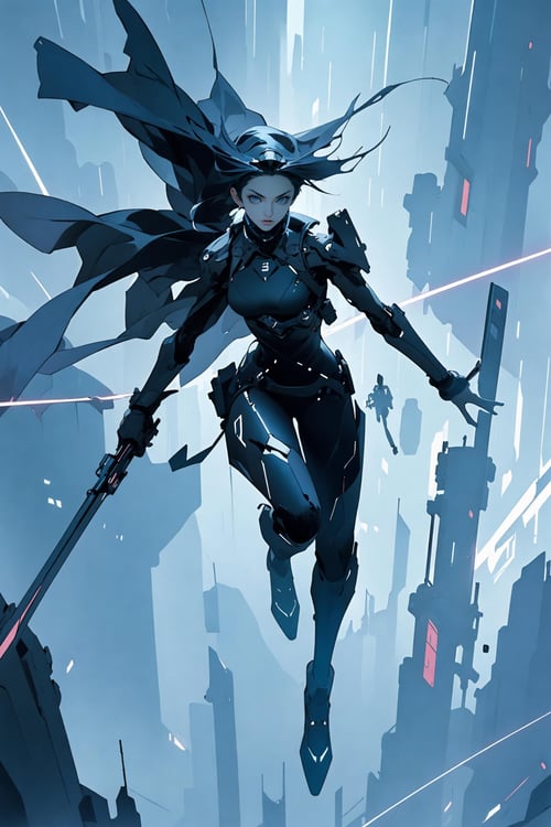 绪儿-赛博武士 xuer cyberwarrior by B站绪儿已成精 on Tensor.Art