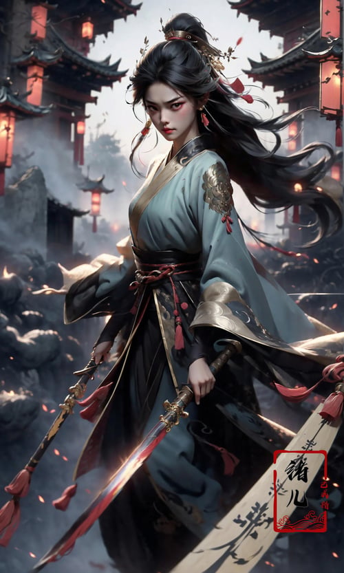 绪儿-武侠中国剑 xuer Ancient Chinese sword by B站绪儿已成精 on Tensor.Art
