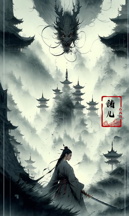 绪儿-武侠中国剑 xuer Ancient Chinese sword by B站绪儿已成精 on Tensor.Art