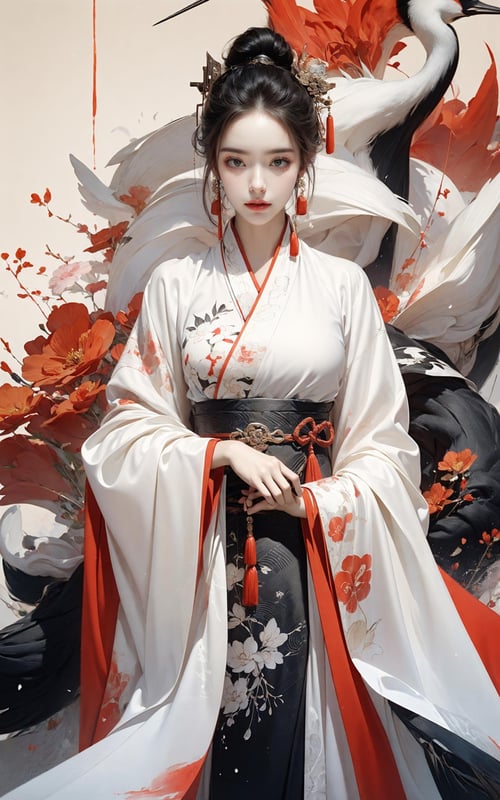 绪儿-鹤 Red crowned crane by B站绪儿已成精 on Tensor.Art