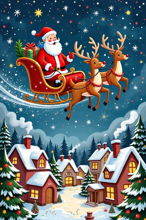 Christmas Eve Illustration by Nancything on Tensor.Art
